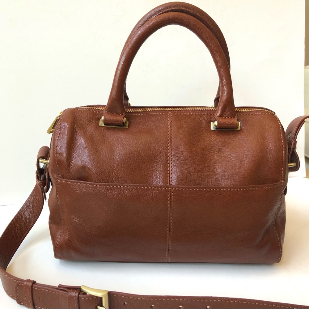 RACHEL Rachel Roy Gorgeous Cognac Glazed Vachetta Leather - Picture 2 of 14